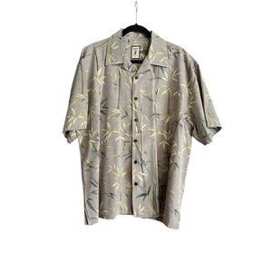 Jamaica Jaxx XXL Mens Hawaiian Print Silk Short Sleeve Button-Down Shirt